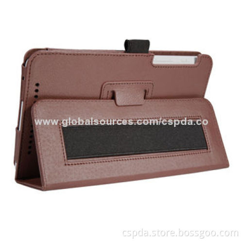 Elegant Brown Stand Folio Case Cover for Asus Fonepad 7 ME175CG, OEM and ODM are Welcome